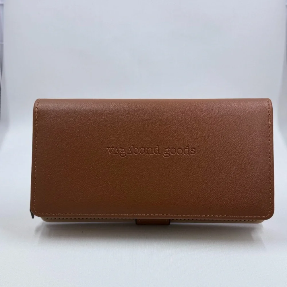 Brown Leather Key Holder with Perforated Design - Picture 4 of 5